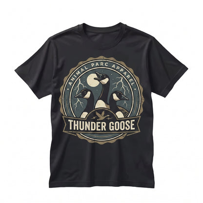 Lightning Full Moon Vintage Silly Goose 90s Gothic Animal Graphic Funny Farm Gift Unisex TShirt