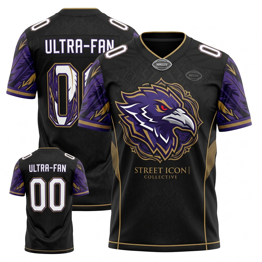Unisex Stitched Football Fan Jersey - Breathable Mesh Lightweight Game Day Athletic Shirt