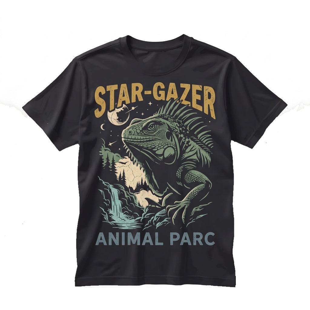Vintage 90s Iguana Moon Reptile Wildlife Graphic Lizard Animal Lover Gift Unisex TShirt