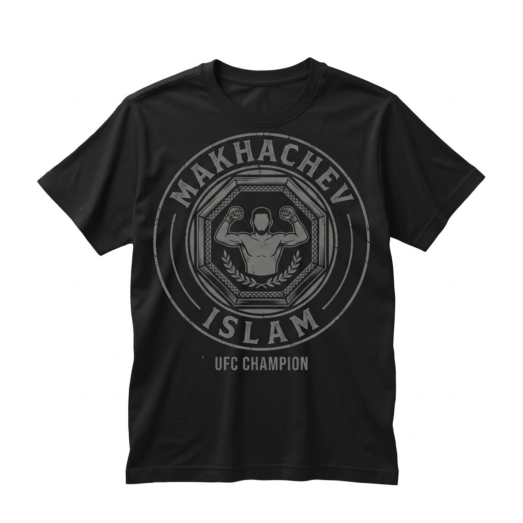 Islam Makhachev Dagestan MMA Fighter Graphic Soft Cotton Crewneck Unisex TShirt