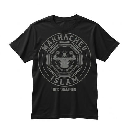 Islam Makhachev Dagestan MMA Fighter Graphic Soft Cotton Crewneck Unisex TShirt