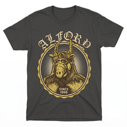 Alfory Graphic Print Cotton Short Sleeve Casual Crewneck Unisex TShirt