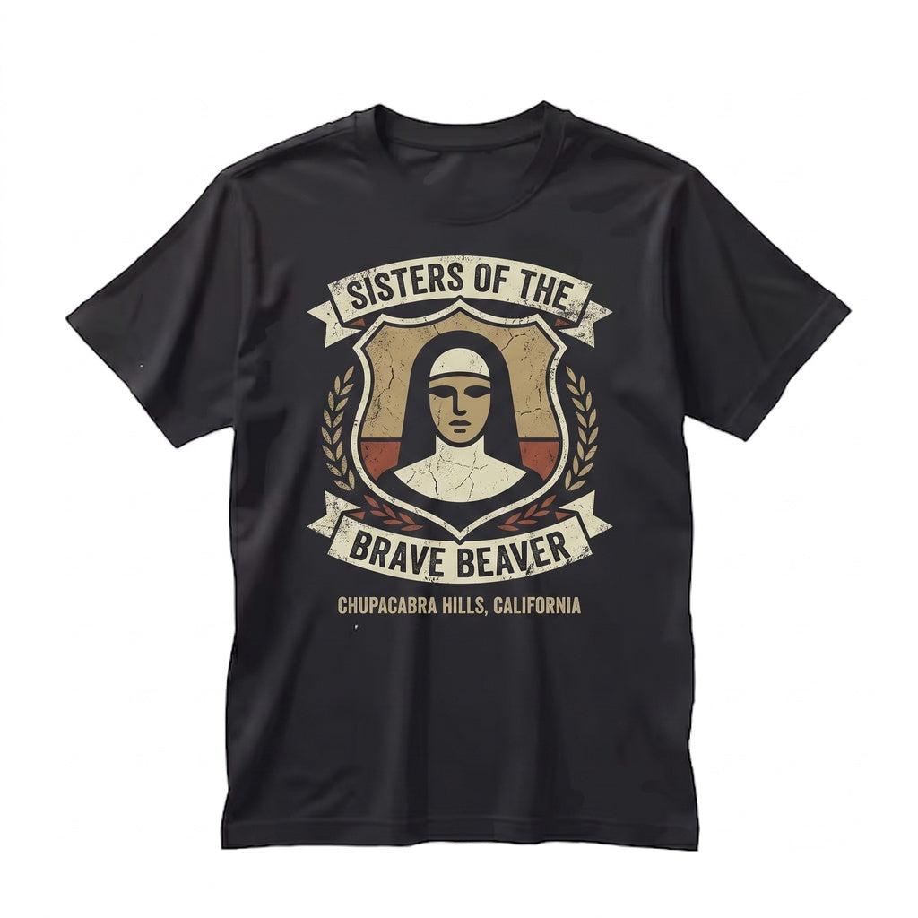 Sisters of the Brave Beaver Funny Movie Fan Graphic Vintage Humor Apparel Unisex TShirt