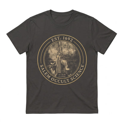 Girl in STEM Retro Witchy Science Cauldron Graphic Apparel Unisex TShirt
