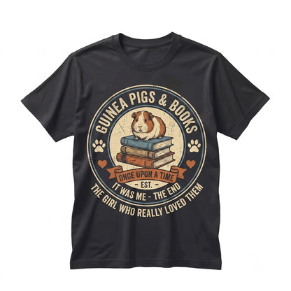 Cute Funny Guinea Pig Reading Book Lover Wheek Whisperer Pet Owner Present Unisex TShirt