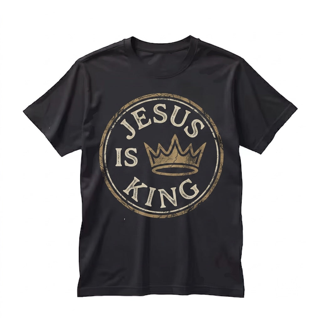 Jesus Is King Christian Faith Based Graphic Apparel Unisex TShirt
