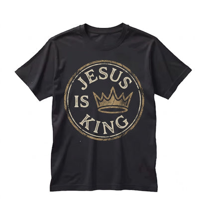 Jesus Is King Christian Faith Based Graphic Apparel Unisex TShirt