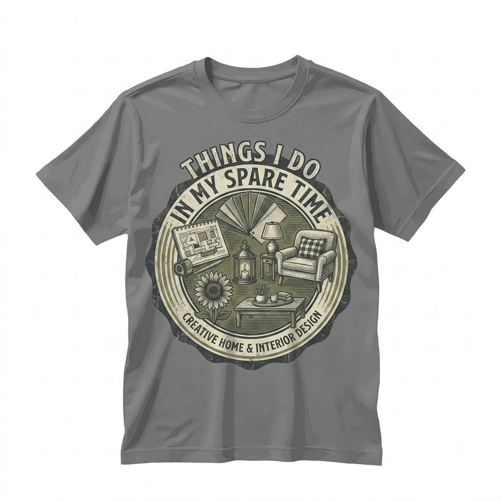 Funny Interior Design Things I Do In My Spare Time Decorator Hobby Graphic Unisex TShirt