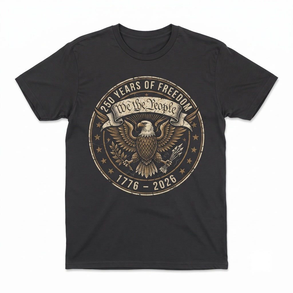 We The People Eagle America 250th Freedom Patriotic 4th of July Unisex TShirt