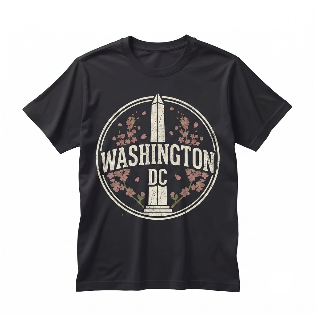 Washington DC Cherry Blossom Festival Floral Souvenir Graphic Apparel Unisex TShirt