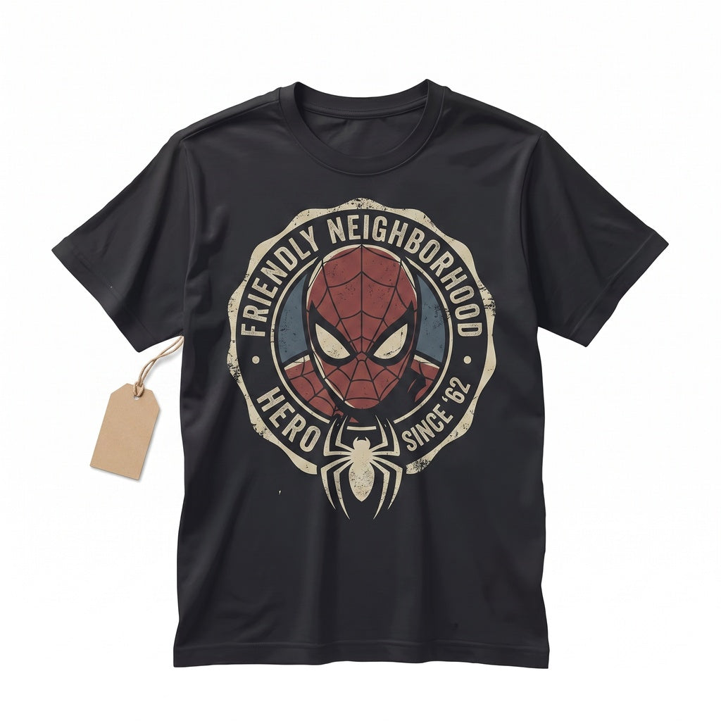 Arcade Clash Superhero Split Half Face Portrait Retro Fighting Graphic Premium Cotton Unisex TShirt