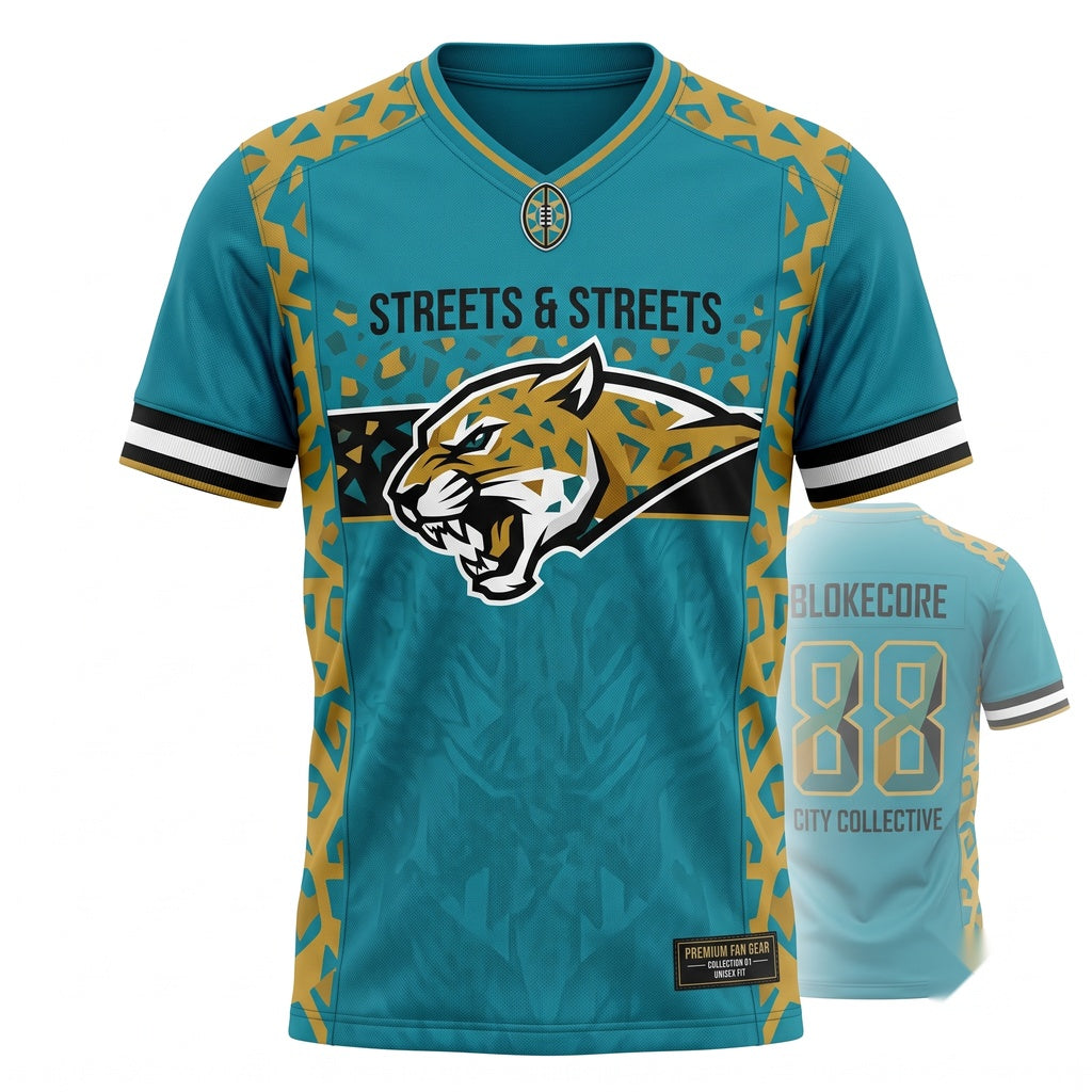 Unisex Game Day Football Fan Jersey - Breathable Mesh Athletic Shirt