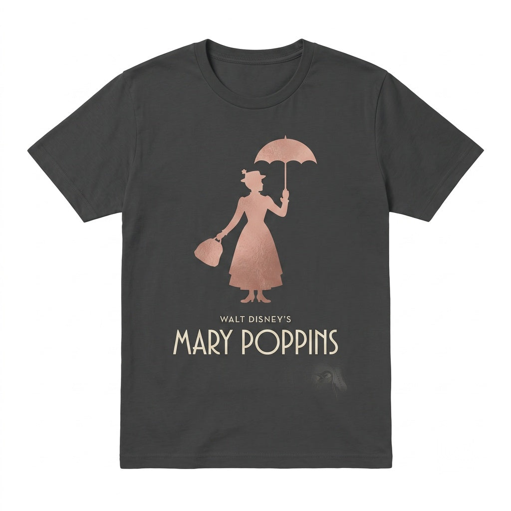 Watercolor Mary Poppins Bert Paper Doll Practically Perfect Magic Bag Theme Park Vacation Unisex TShirt