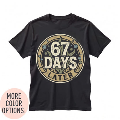 67th Day of School Teacher Graphic Six Seven Student Classroom Celebration Apparel Unisex TShirt