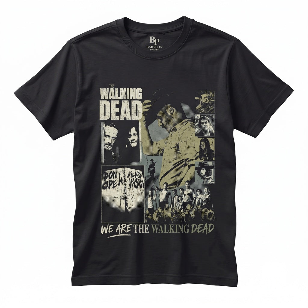 Zombie Apocalypse Survivors Daryl Dixon Negan Rick Carl Grimes Vintage Graphic Unisex TShirt