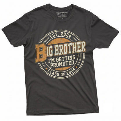 Promoted To Big Brother Announcement Gender Reveal Party Gift Ideas Unisex TShirt