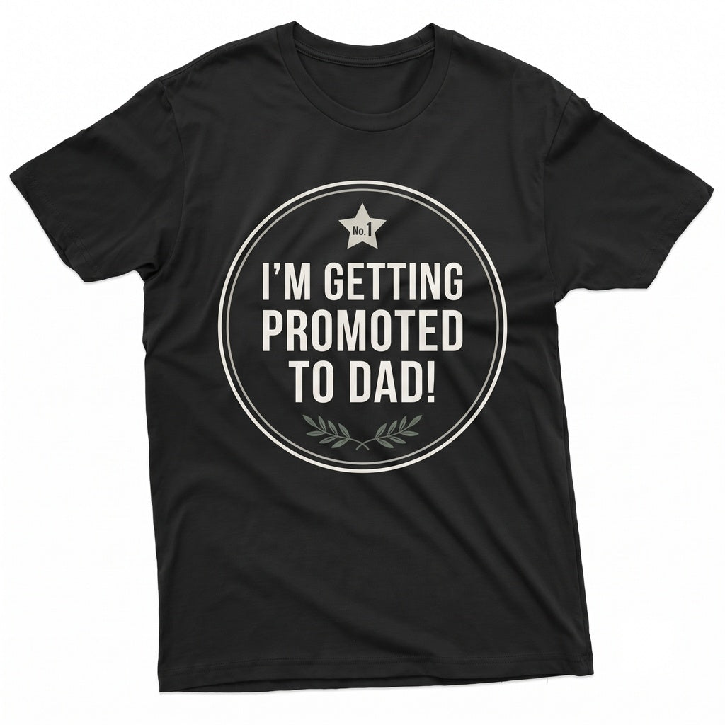 Promoted To Daddy Gender Reveal Announcement Party Gift For New Father Unisex TShirt