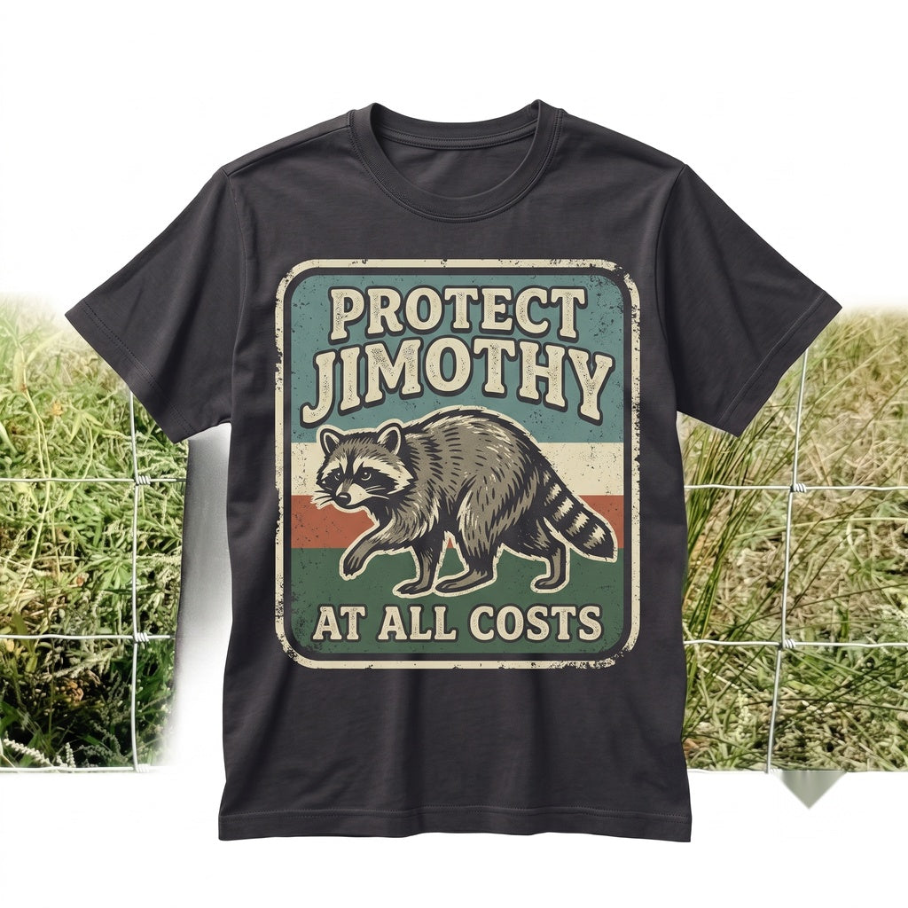 Protect Jimothy Raccoon Seattle Wildlife Pacific Northwest Nature Graphic Gift Unisex TShirt