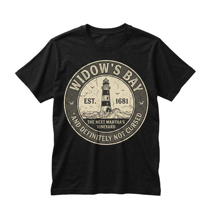 Widows Bay Tourist Retro Haunted Town Horror Graphic Vintage Halloween Travel Souvenir Unisex TShirt