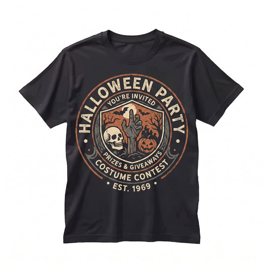 You Are Invited To A Halloween Party Gift Trick Or Treating Spooky Season Autumn Graphic Apparel Unisex TShirt