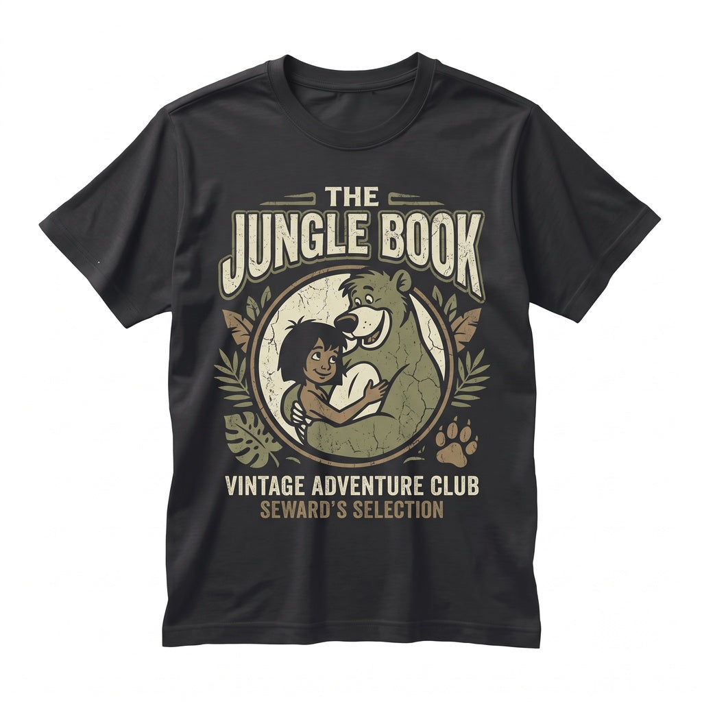 Mowgli Baloo Jungle World Trip Adventure Vacation Graphic Gift Unisex TShirt