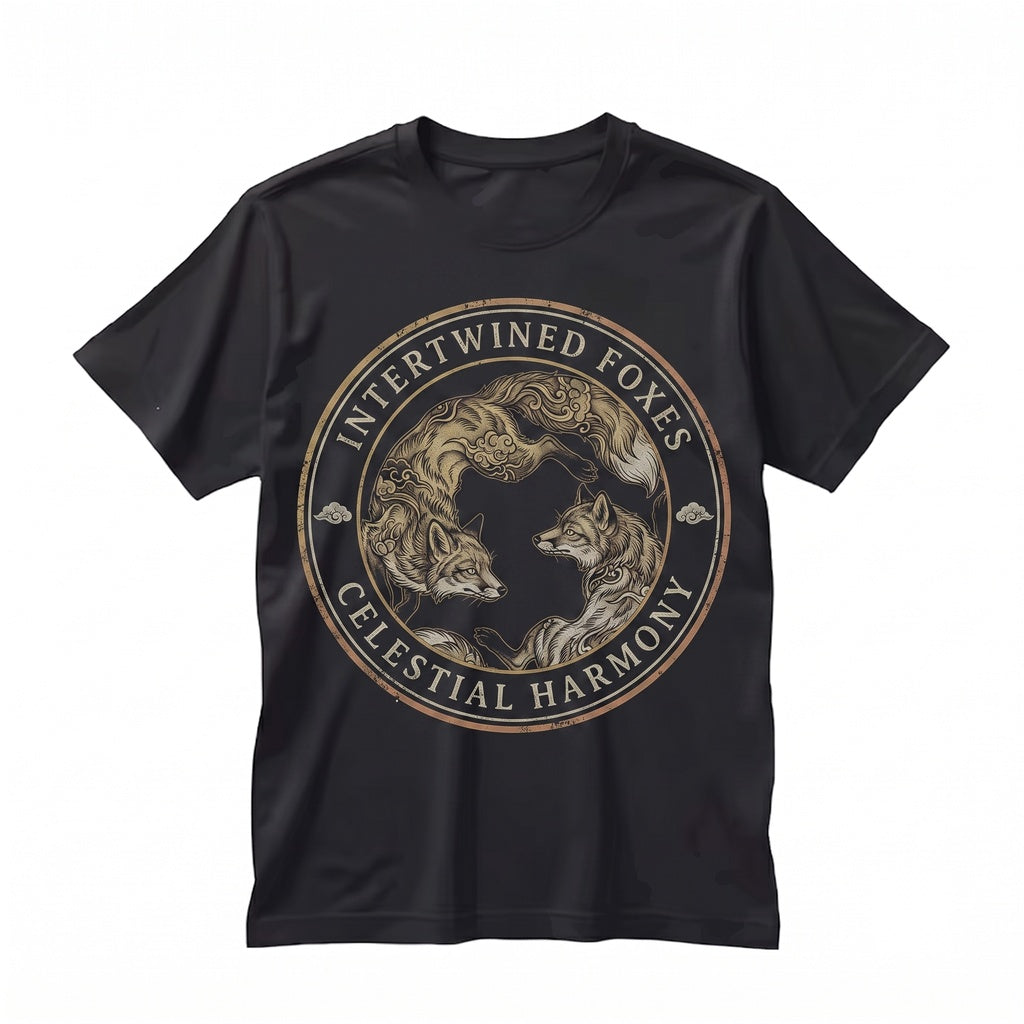 Vintage Japanese Red Fox Retro Tattoo Style Woodland Animal Graphic Unisex TShirt