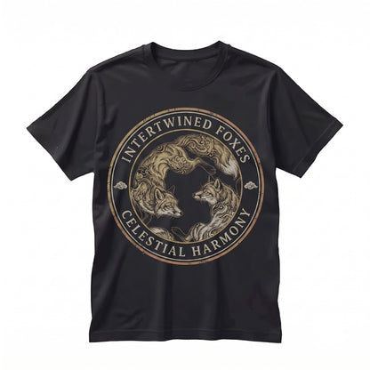Vintage Japanese Red Fox Retro Tattoo Style Woodland Animal Graphic Unisex TShirt