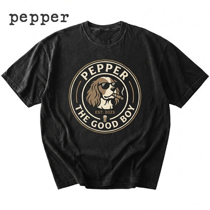 Funny Cavalier King Charles Spaniel Drinking Beer Graphic Meme Pet Lovers Gift for Dog Mom Dad Unisex TShirt