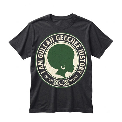 Afro Gullah Geechee Pride African Heritage Culture Roots Black History Gift Unisex TShirt