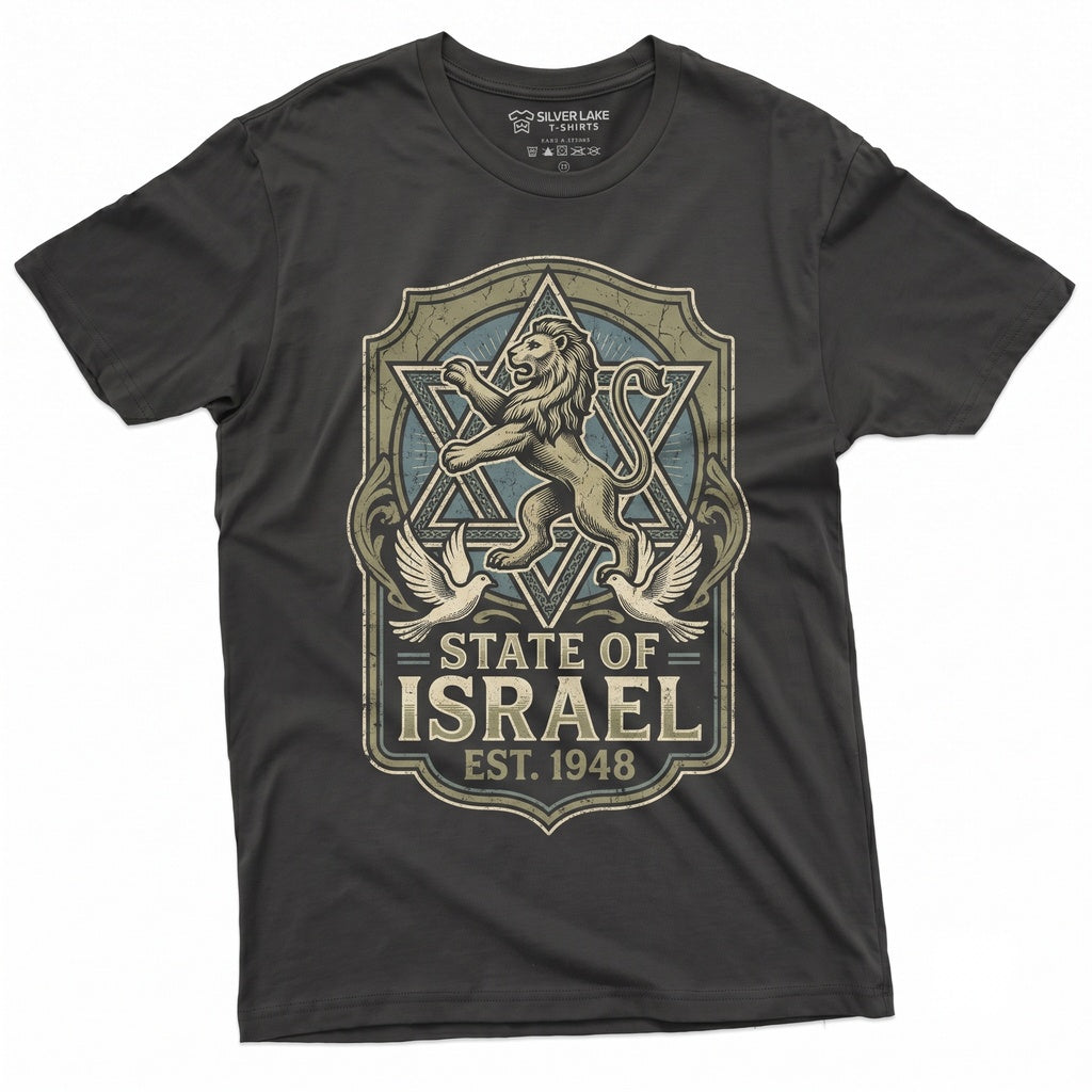 Israel Flag Colors Patriotic Supporter Graphic Text Israeli Gift Unisex TShirt