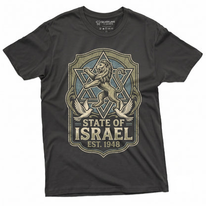 Israel Flag Colors Patriotic Supporter Graphic Text Israeli Gift Unisex TShirt