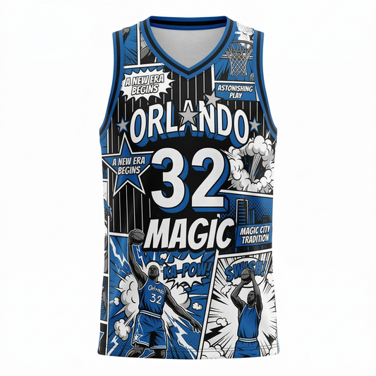 Retro Orlando Basketball Jersey Comic Heritage AOP Tank Top