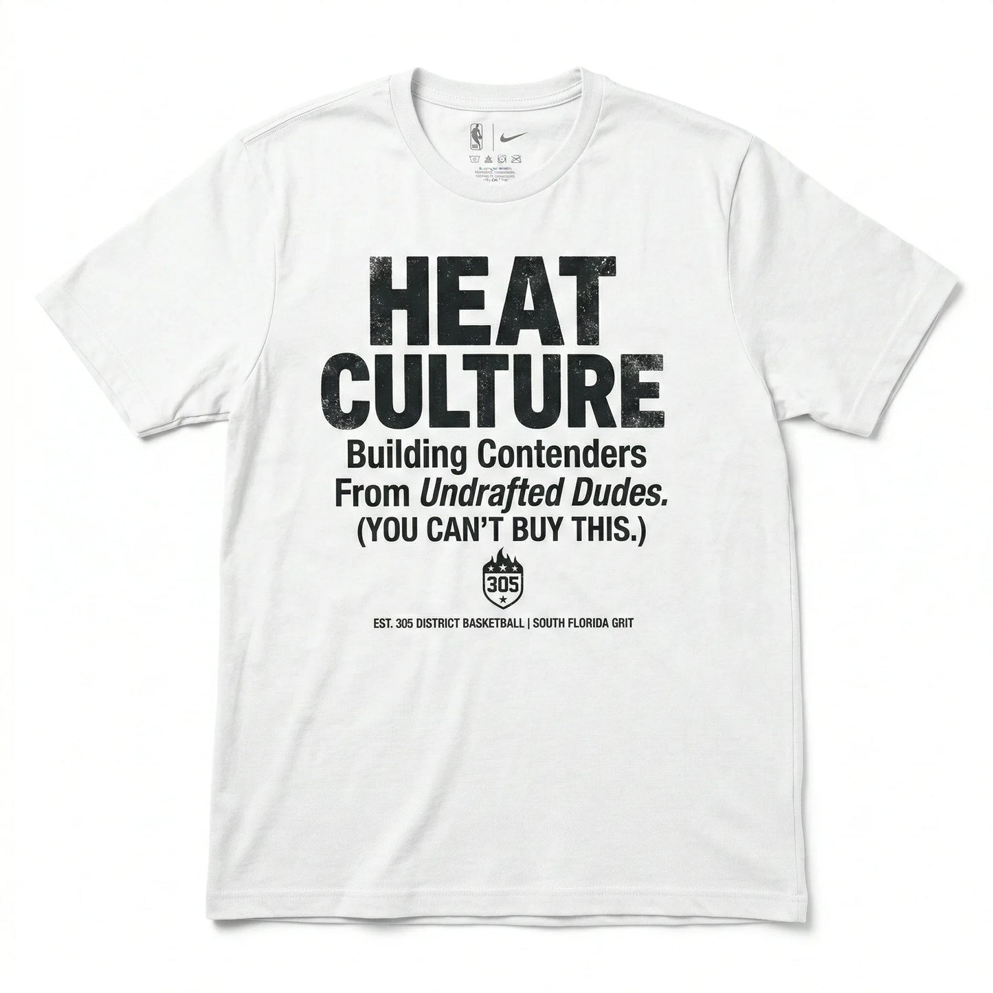 Unique Miami Heat Culture Slogan Fan Apparel | Funny Gritty Basketball Shirt