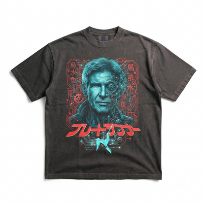 Retro 80s Sci-Fi Future City Dystopian Graphic Unisex T-shirt