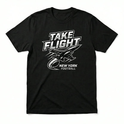 Premium New York Football "Take Flight" Trend Apparel | Fan Gear T-Shirt, Hoodie & More