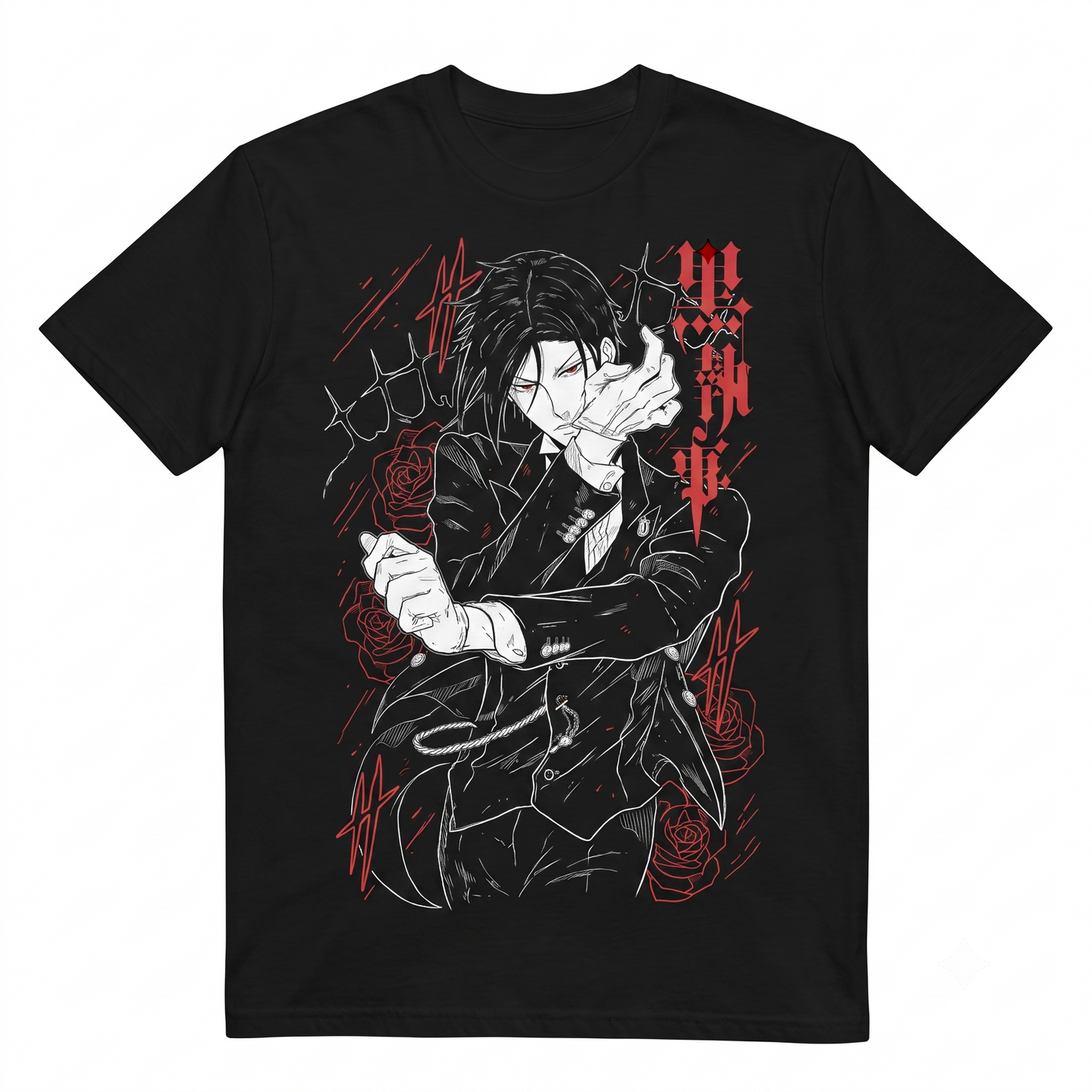 Dark Butler Anime Character Classic Graphic Design Unisex T-shirt