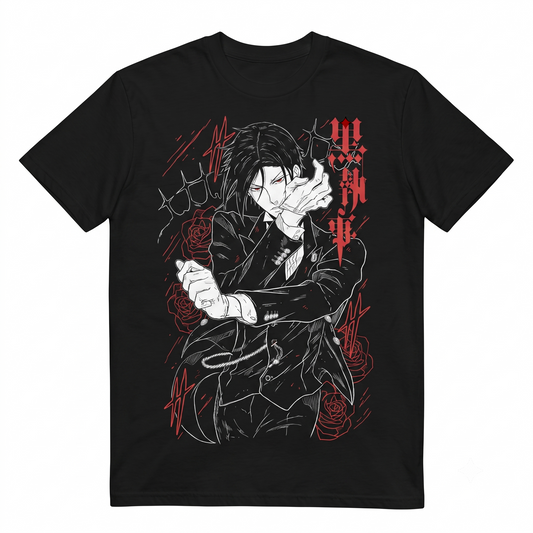 Dark Butler Anime Character Classic Graphic Design Unisex T-shirt