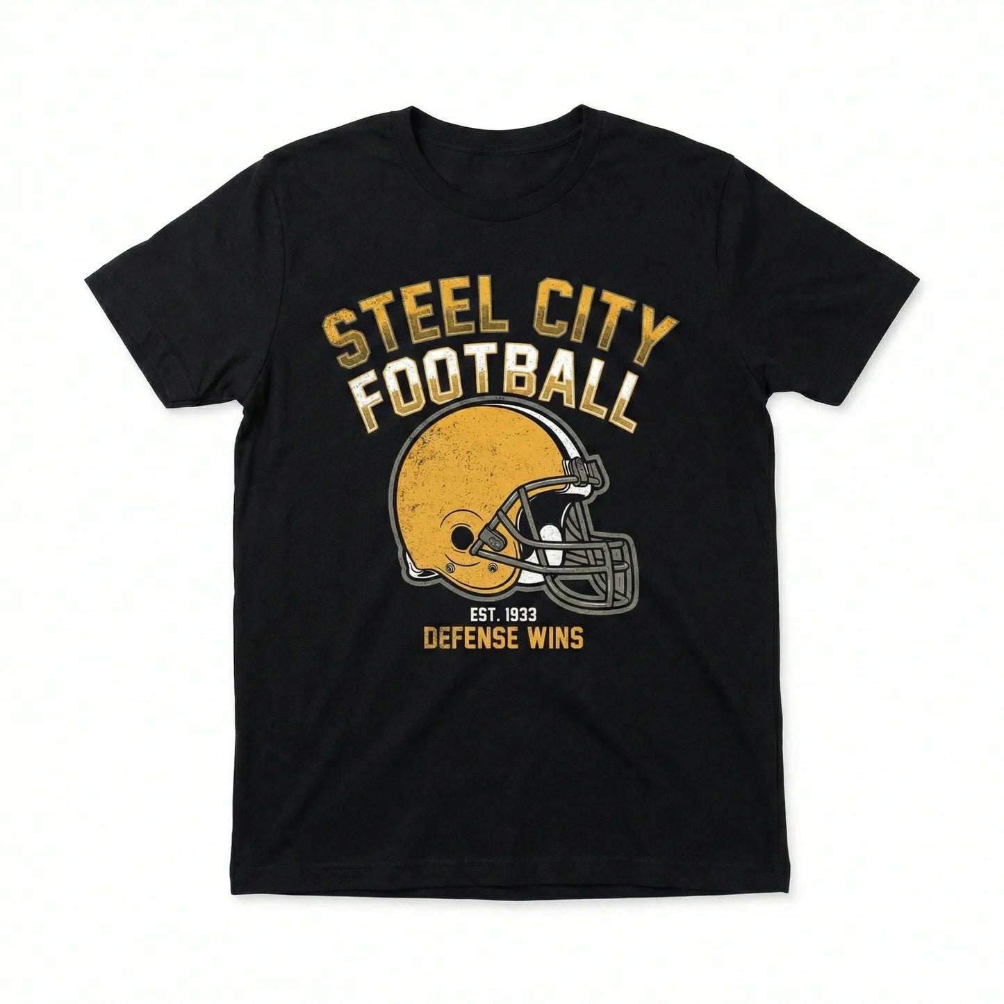 Steel City Football Game Day Essential Apparel | Black and Gold Fan T-Shirt, Hoodie & More
