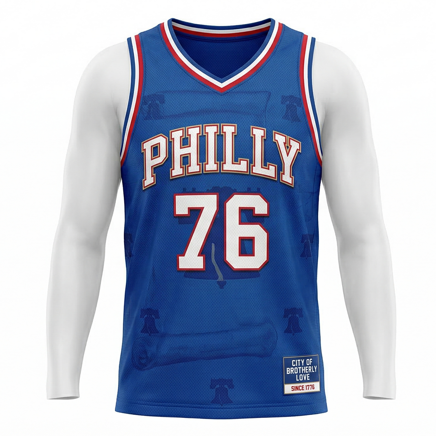 Retro Philly Hoops Heritage Basketball Jersey - City of Brotherly Love Unisex AOP Tank Top