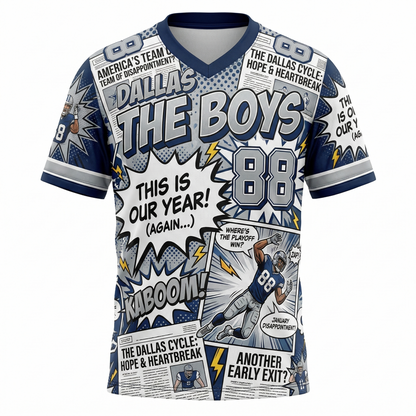 Dallas Football "This Is Our Year Again" Satirical Fan Jersey AOP
