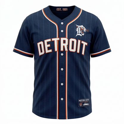 Detroit Baseball Legacy Button-Up Jersey - Heritage Edition - Unisex