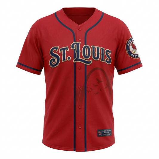 Unisex St. Louis Baseball Heritage Button-Up Jersey - Gateway Redbirds Tradition Fan Gear