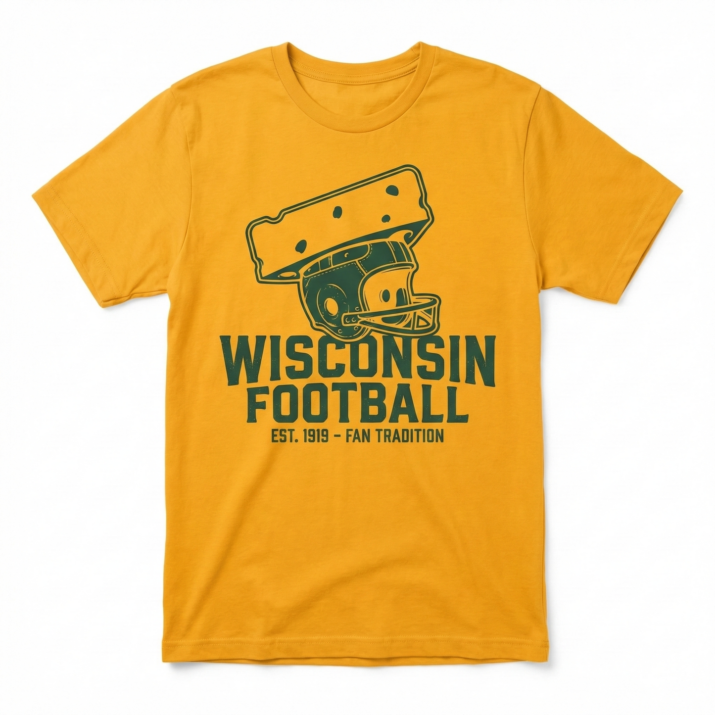 Green Bay Football Fan Gear - Cheesehead Pride Apparel - T-Shirt