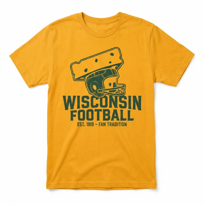 Green Bay Football Fan Gear - Cheesehead Pride Apparel - T-Shirt