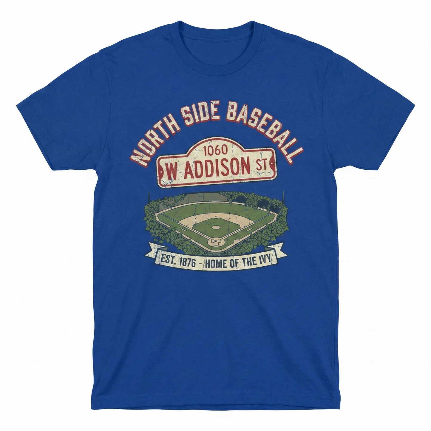 Classic North Side Chicago Baseball Fan Apparel | Vintage 1060 W Addison Game Day Gameday Shirt & Hoodie