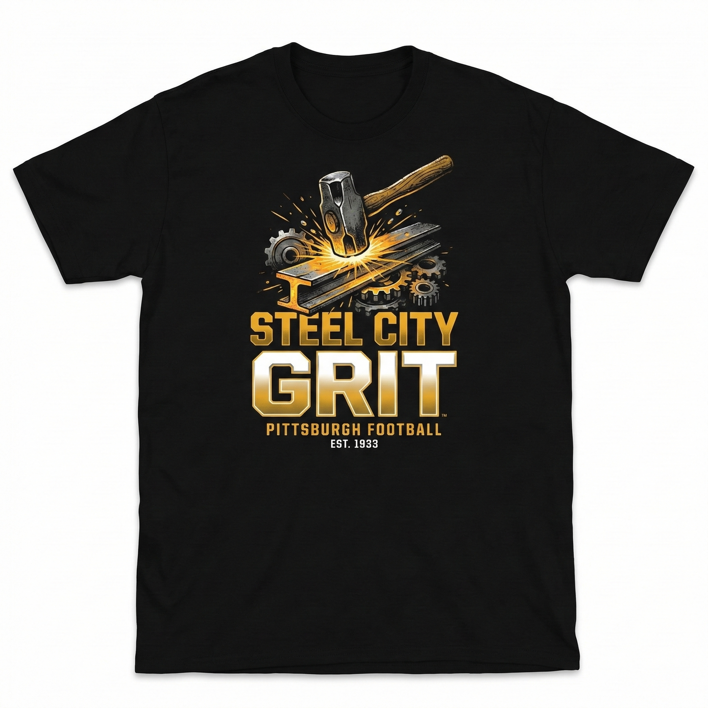 Pittsburgh Football Fan Apparel "Steel City Grit" Edition - T-Shirt, Hoodie, Sweatshirt, Tank Top, Long Sleeve