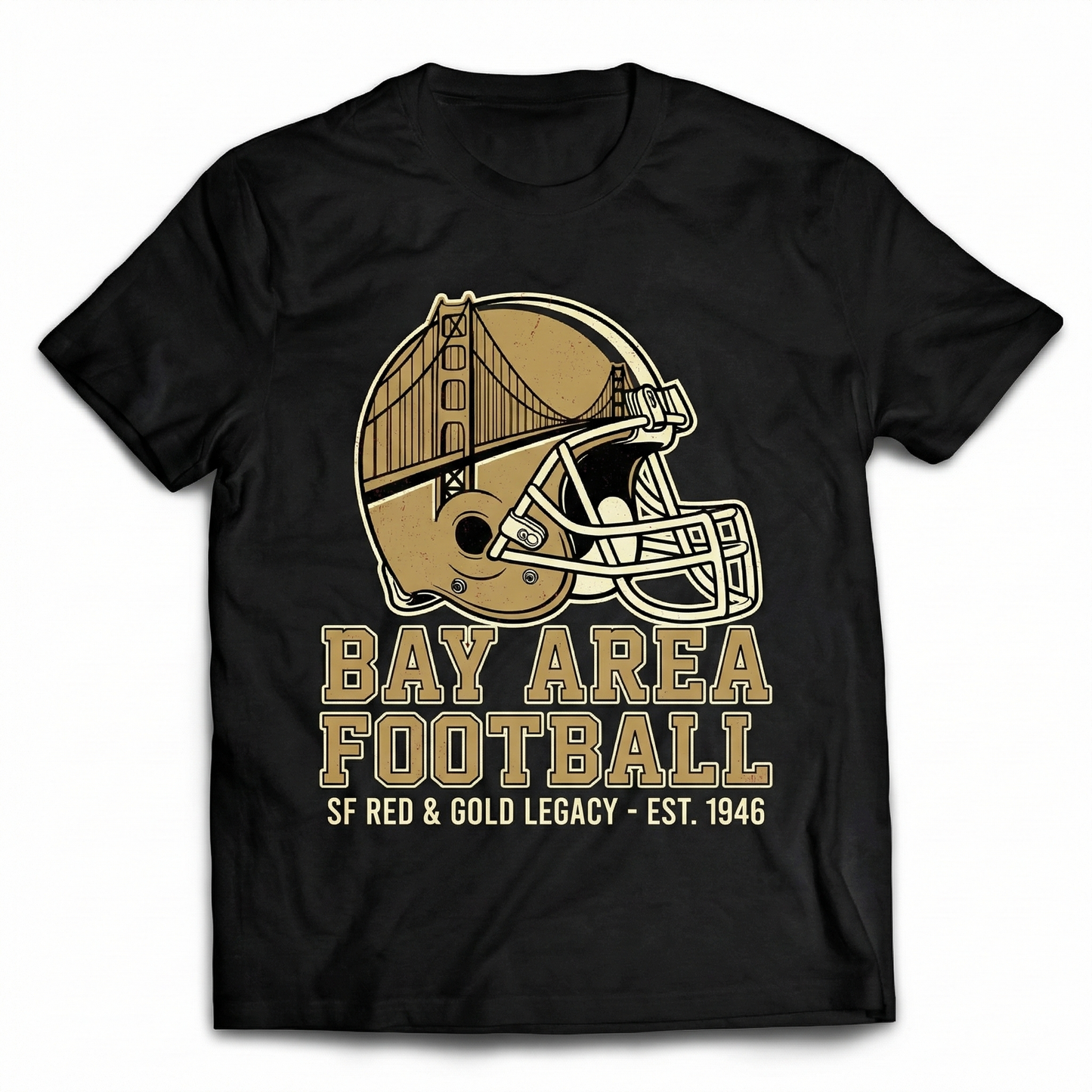 Classic Bay Area Football Fan Pride Apparel | SF Red & Gold Gameday Gear