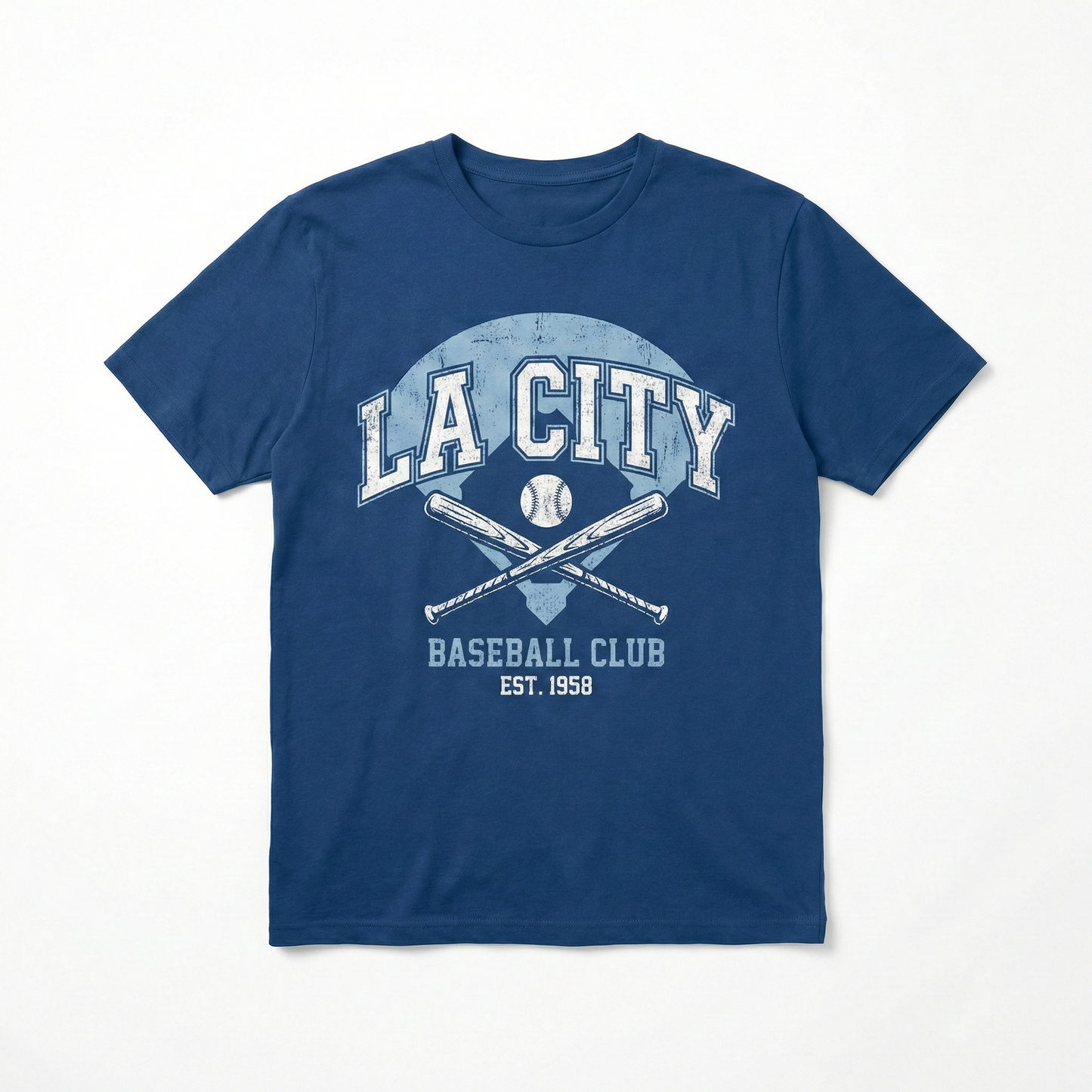 LA City Baseball Fan Apparel - Classic West Coast Blue and White Sports Gear - T-Shirt, Hoodie, Tank Top