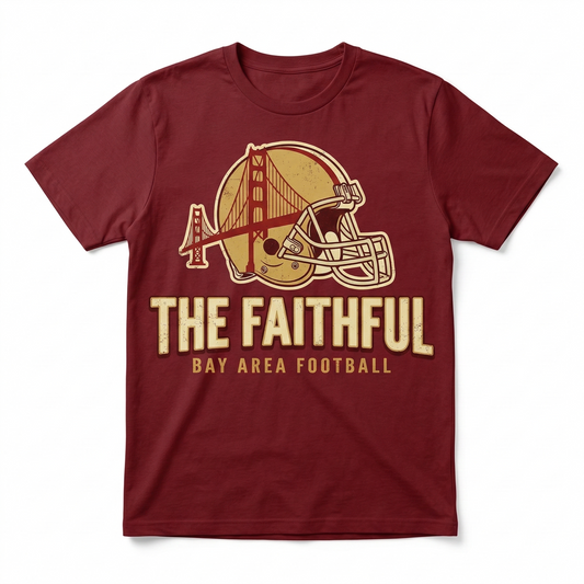 San Francisco Football "The Faithful" Bay Area Red & Gold Fan Gear - T-Shirt, Hoodie, Sweatshirt, Tank Top, Long Sleeve
