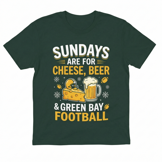 Funny Green Bay Football Game Day Shirt, Wisconsin Pro Football Fan Apparel